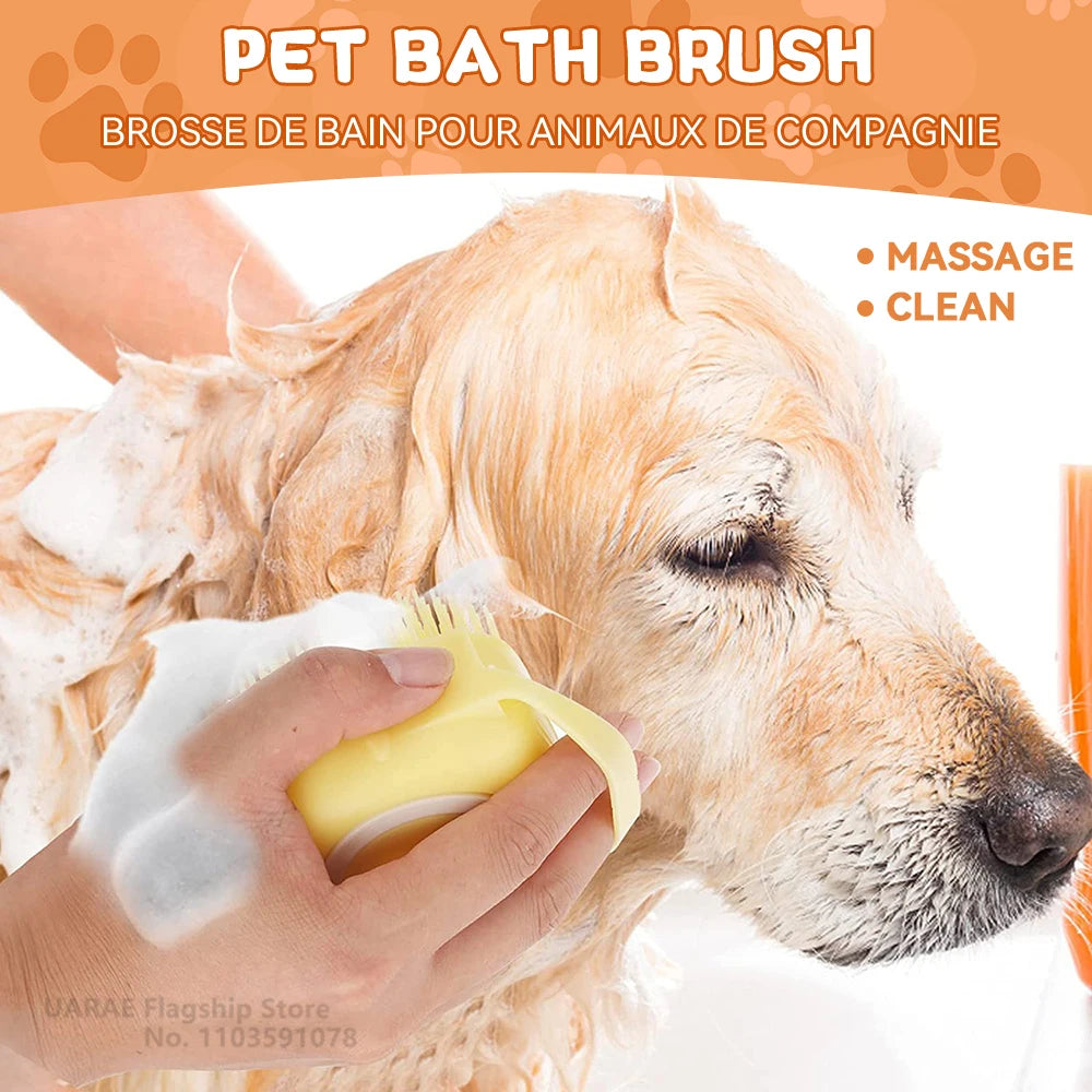 Cute Pet Bath & Massage Brush