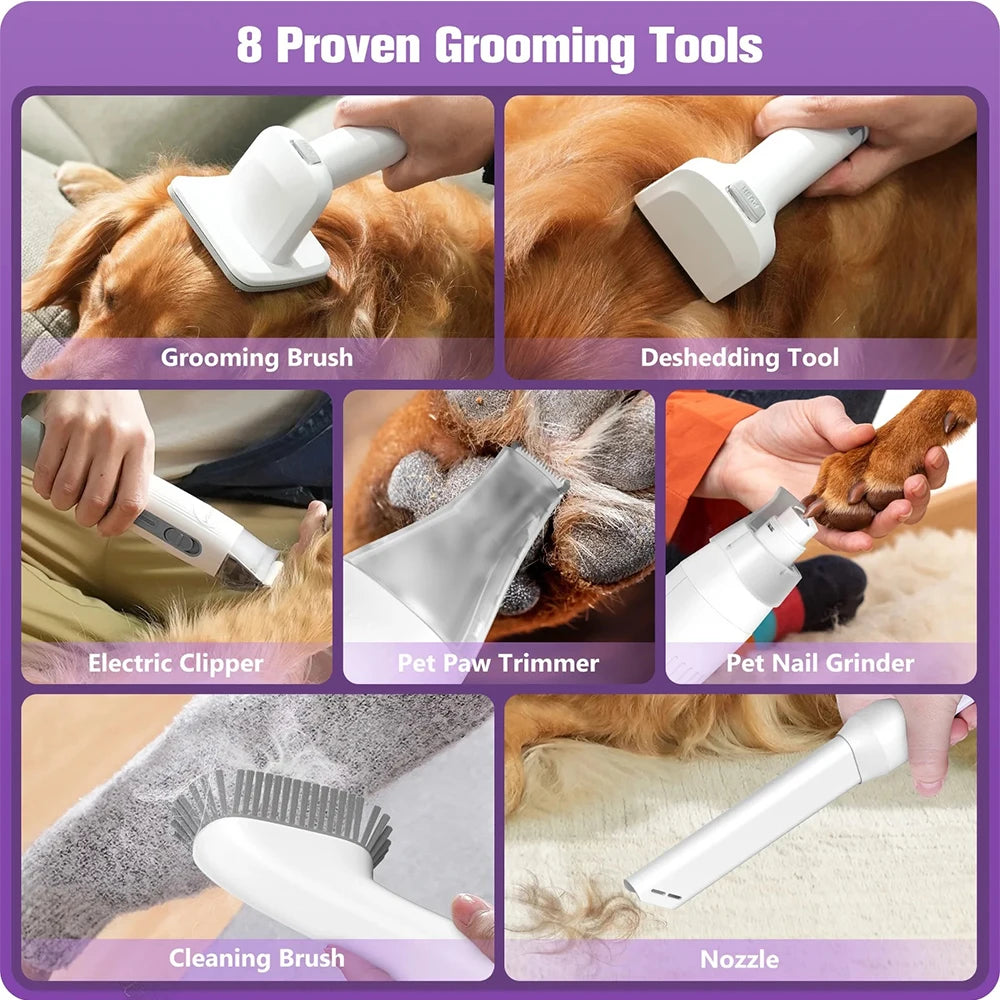 Pet Grooming Vacuum Kit