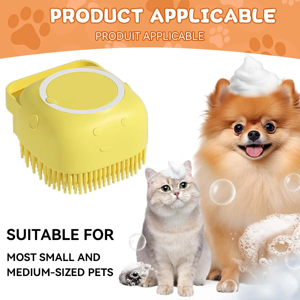Cute Pet Bath & Massage Brush